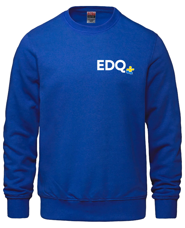 JDQ EST-DU-QUÉBEC - L00540 Chandail à col rond en molleton pour adultes - SE. S16126 (AVG) - SE. S16127 (DOS)