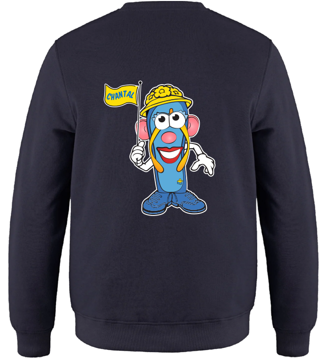 JDQ EST-DU-QUÉBEC - L0540Y Chandail à col rond en molleton pour jeunes - SE. S16126-2 (AV) - DTF. DTF-1424 (DOS)