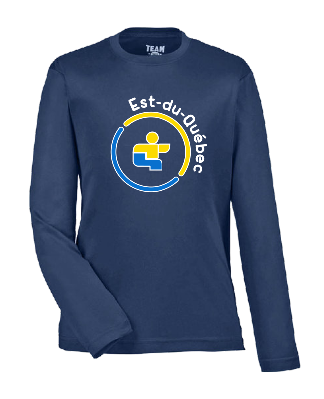JDQ EST-DU-QUÉBEC - TT11YL T-Shirt Zone Performance À Manches Longues Pour Jeunes - SE. S15605 (AV)